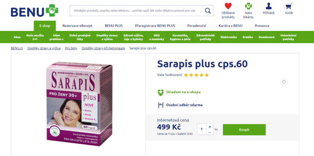 sarapis plus recenze