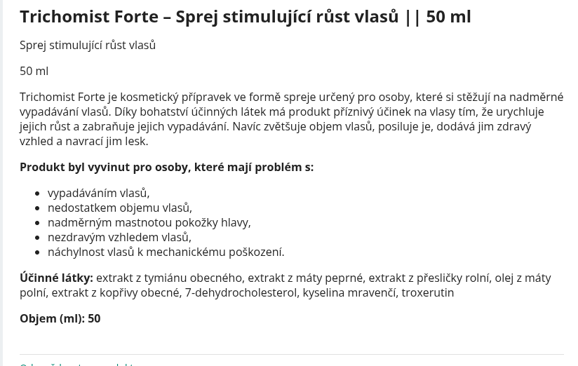 Trichomist recenze